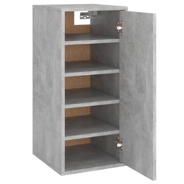 Shoe Cabinet Concrete Grey - Durable & Stylish Storage