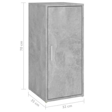 Shoe Cabinet Concrete Grey - Durable & Stylish Storage