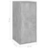 Shoe Cabinet Concrete Grey - Durable & Stylish Storage