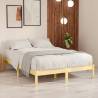 Bed Frame Solid Wood 150x200 cm King Size Colour natural Size 150 x 200 cm 