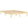 Solid Wood King Size Bed Frame 150x200 cm - Hipo Market