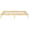 Solid Wood King Size Bed Frame 150x200 cm - Hipo Market