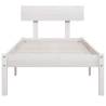 White Solid Pine Bed Frame 90x200 cm - Stylish & Durable