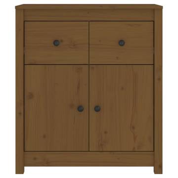 Sideboard Honey Brown - Solid Pine Wood 70x35x80 cm