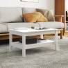 Coffee Table White 80x50x40 cm Solid Wood Pine Colour white Size 80 x 50 x 40 cm Quantity in Package 1 