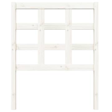 Stylish White Bed Headboard - Solid Pine | 80.5x4x100 cm