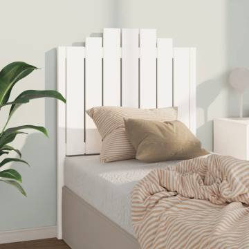 Stylish White Pine Bed Headboard - 81x4x110 cm