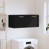 Wall Cabinet Black 80x36.5x35 cm Engineered Wood Colour black Size 80 x 36.5 x 35 cm Quantity in Package 1 Number of 