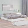 Bed Frame White 140x200 cm Solid Wood Colour white Size 140 x 200 cm 