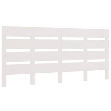 Stylish White Headboard 140x3x80 cm - Solid Pine Wood