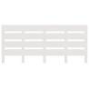 Stylish White Headboard 140x3x80 cm - Solid Pine Wood