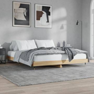 Bed Frame Sonoma Oak 180x200 cm Super King | Durable Design