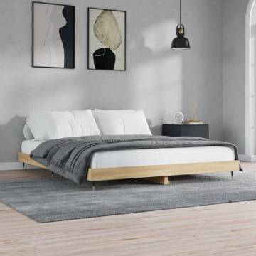 Bed Frame Sonoma Oak 180x200 cm Super King | Durable Design