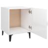 High Gloss White Bedside Cabinets - 2 pcs for Elegant Interiors