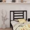 Bed Headboard Black 96x4x100 cm Solid Wood Pine Colour black Size 96 x 100 cm Quantity in Package 1 