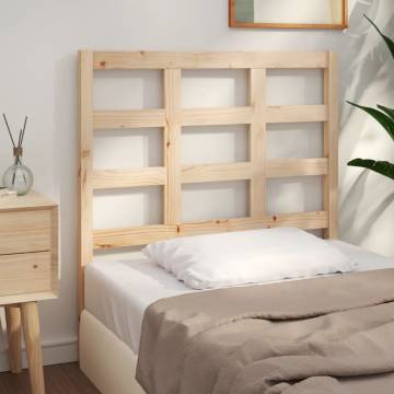 Stylish Solid Pine Bed Headboard | 95.5x4x100 cm