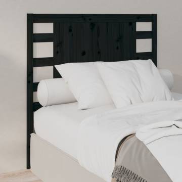 Stylish Black Pine Headboard - 96x4x100 cm | HipoMarket