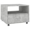 Concrete Grey Coffee Table - Stylish & Practical (55x55x40 cm)