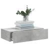 Stylish TV Cabinet with LED Lights - Concrete Grey | HiPoMarket