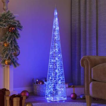 Acrylic Decorative LED Light Cone Blue - 120 cm | Hipo Market