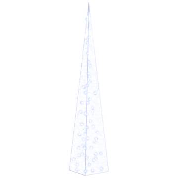 Acrylic Decorative LED Light Cone Blue - 120 cm | Hipo Market