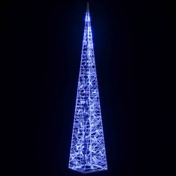 Acrylic Decorative LED Light Cone Blue - 120 cm | Hipo Market