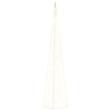 Acrylic Decorative LED Light Cone Warm White - 90 cm