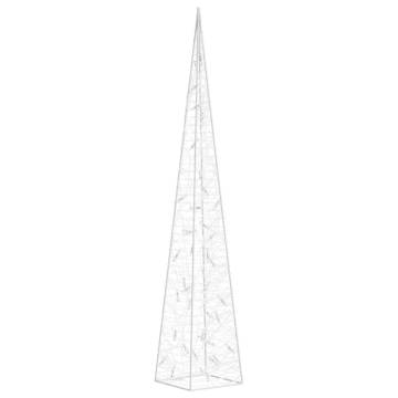 Acrylic Decorative LED Light Cone Warm White - 90 cm