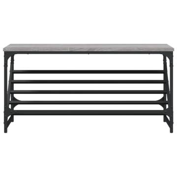 Shoe Rack Grey Sonoma - Stylish Storage Solution | Hipo Market