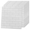 3D Self-Adhesive Wallpaper Bricks - 10 Pcs White | HipoMarket