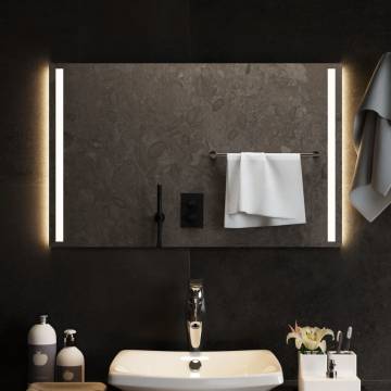 Stylish LED Bathroom Mirror 80x50 cm - IP65 Waterproof