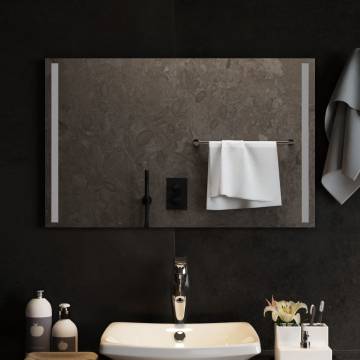 Stylish LED Bathroom Mirror 80x50 cm - IP65 Waterproof