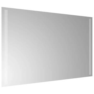 Stylish LED Bathroom Mirror 80x50 cm - IP65 Waterproof