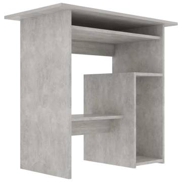 Modern Concrete Grey Desk - Compact Design for Workspaces