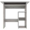 Modern Concrete Grey Desk - Compact Design for Workspaces