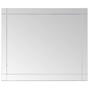 Wall Mirror 80x60 cm - Modern Glass Design | HipoMarket