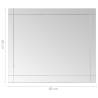 Wall Mirror 80x60 cm - Modern Glass Design | HipoMarket