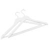 20 pcs Non-slip White Hardwood Clothes Hanger Set | HipoMarket