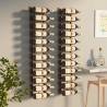 Wall Mounted Wine Rack for 24 Bottles 2 pcs Gold Iron Colour gold Quantity in Package 1 Number of 2 Number of Bottles 24 