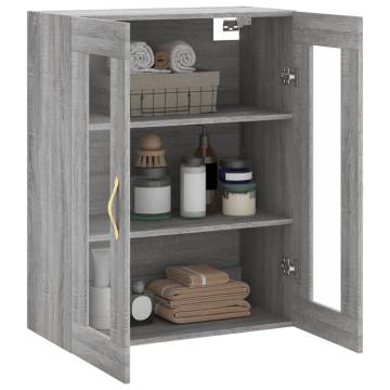 Wall Mounted Cabinet Grey Sonoma - Stylish Storage Solution