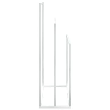 Freestanding Towel Rack White - Stylish Bathroom Storage