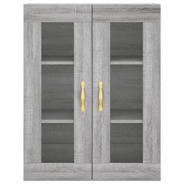 Wall Mounted Cabinet Grey Sonoma - Stylish Storage Solution