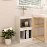 Elegant White Book Cabinet - Solid Pinewood Storage Solution