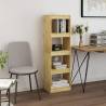 Stylish Pinewood Book Cabinet Room Divider | 40x30x135.5 cm