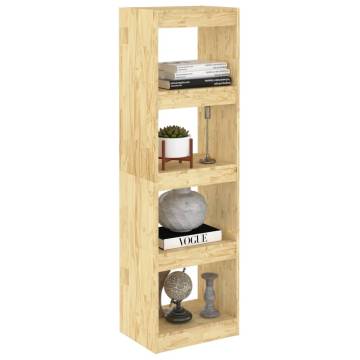 Stylish Pinewood Book Cabinet Room Divider | 40x30x135.5 cm