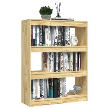 Solid Pinewood Book Cabinet/Room Divider - 100x30x103 cm