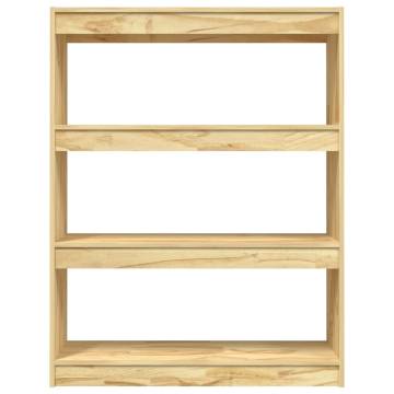 Solid Pinewood Book Cabinet/Room Divider - 100x30x103 cm