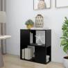 Book Cabinet Black 60x24x63 cm Engineered Wood Colour black Quantity in Package 1 