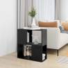 Book Cabinet Black 60x24x63 cm - Modern Engineered Wood Design