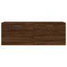 Brown Oak Wall Cabinet - Stylish Storage Solution (100x36.5 cm)